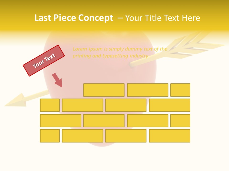 Isolated Heart Design PowerPoint Template