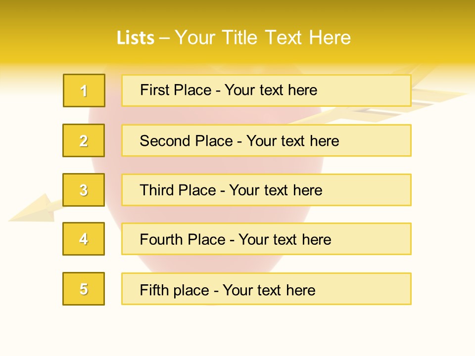 Isolated Heart Design PowerPoint Template