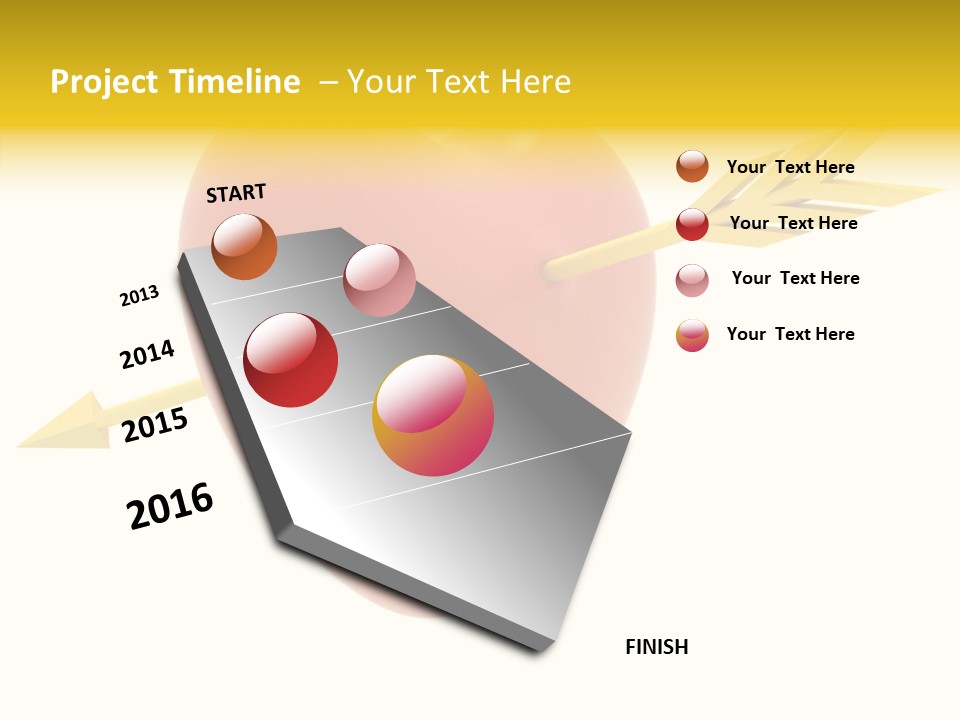 Isolated Heart Design PowerPoint Template