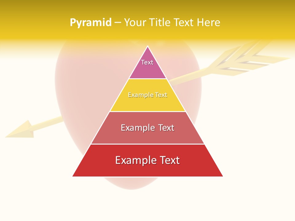 Isolated Heart Design PowerPoint Template