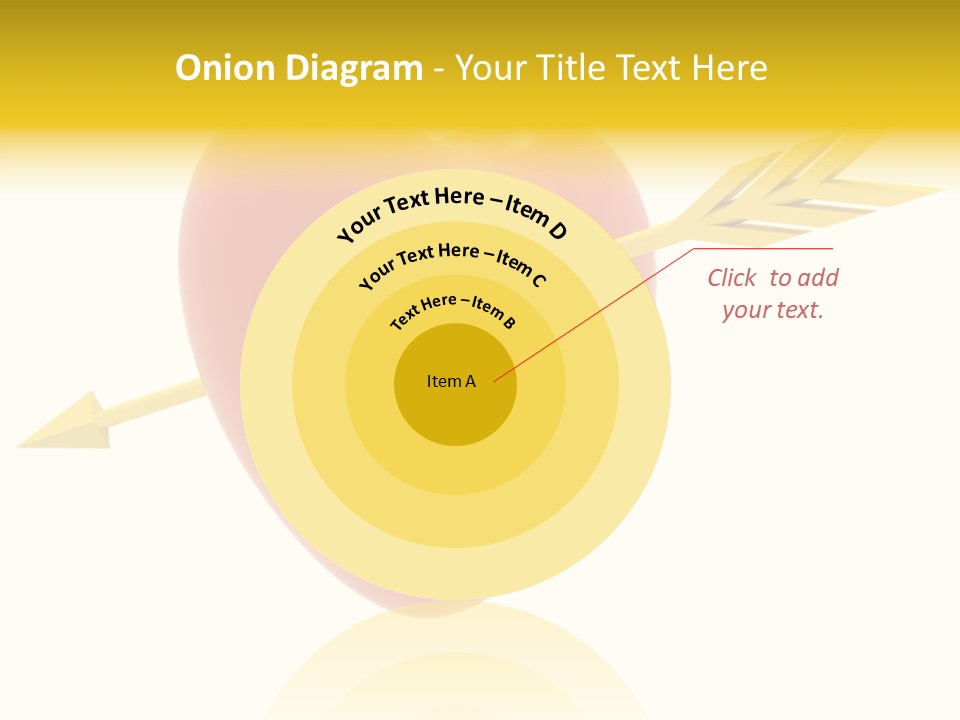 Isolated Heart Design PowerPoint Template