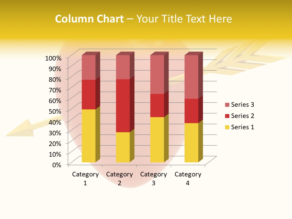 Isolated Heart Design PowerPoint Template