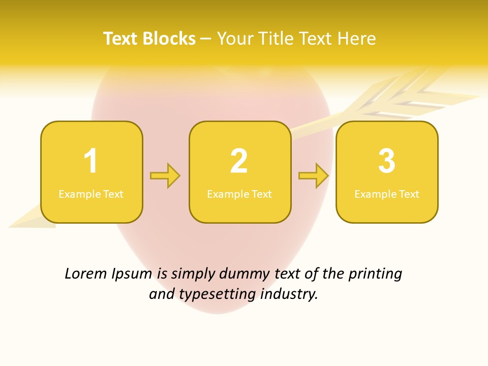 Isolated Heart Design PowerPoint Template