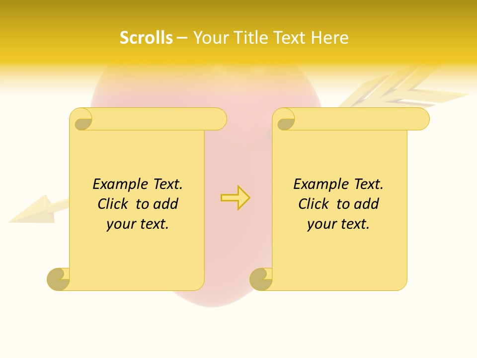 Isolated Heart Design PowerPoint Template