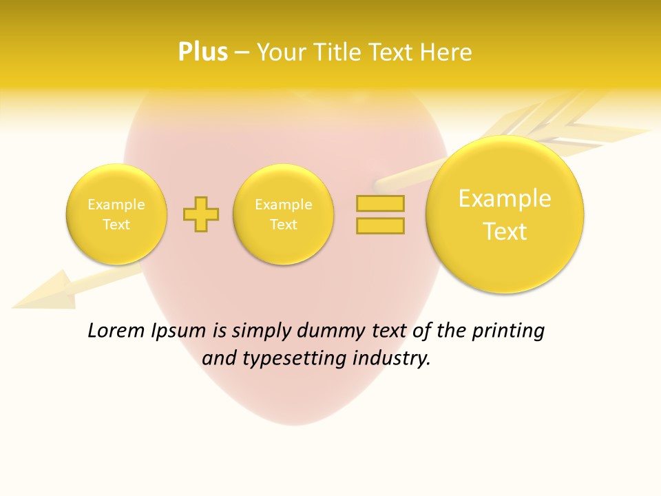 Isolated Heart Design PowerPoint Template