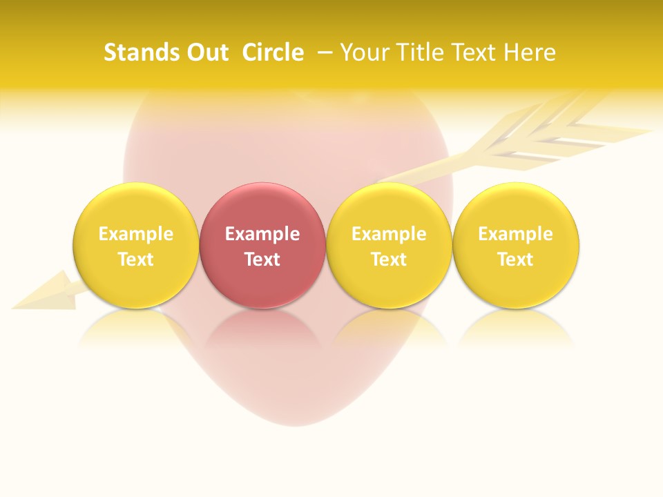 Isolated Heart Design PowerPoint Template