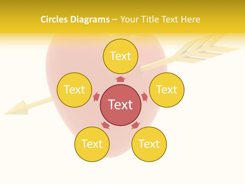 Isolated Heart Design PowerPoint Template