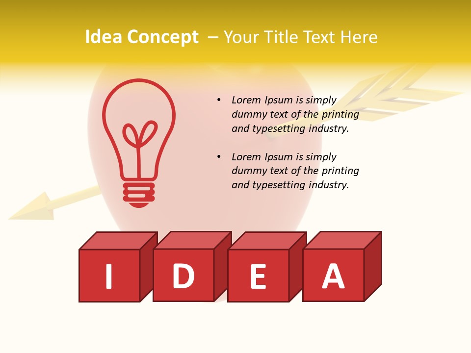 Isolated Heart Design PowerPoint Template
