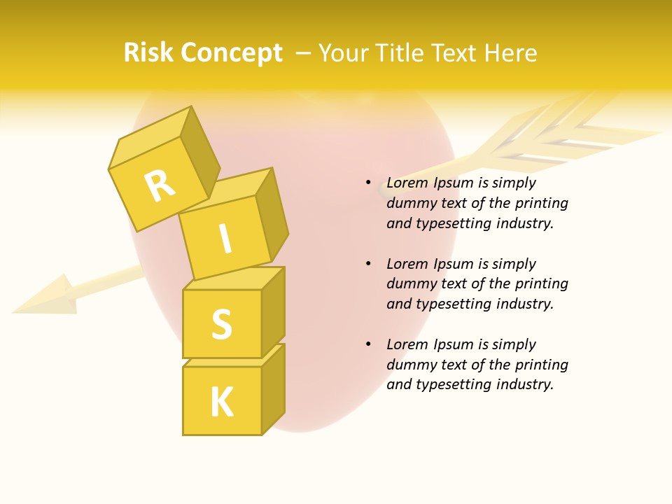 Isolated Heart Design PowerPoint Template