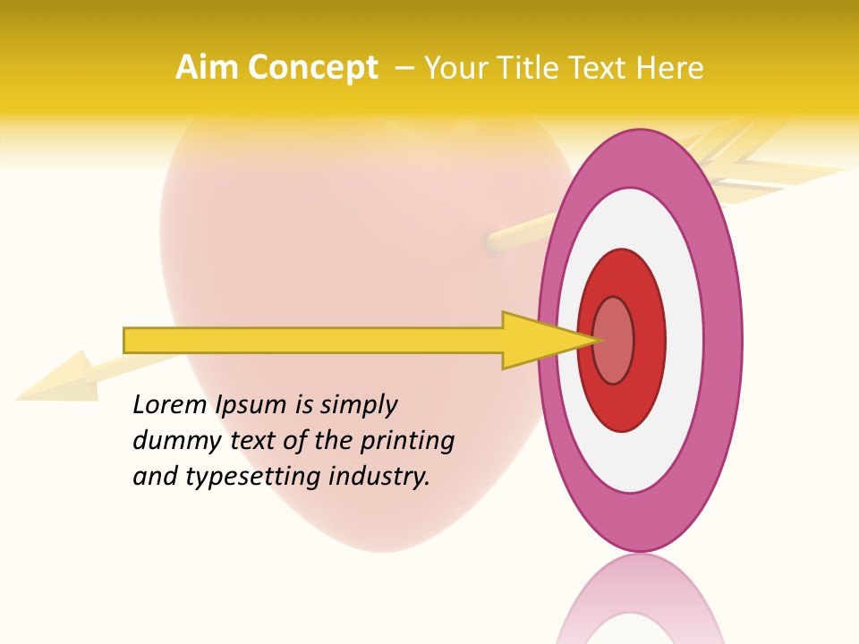 Isolated Heart Design PowerPoint Template
