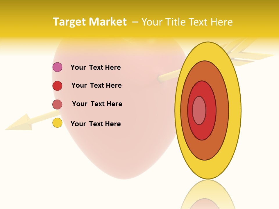 Isolated Heart Design PowerPoint Template