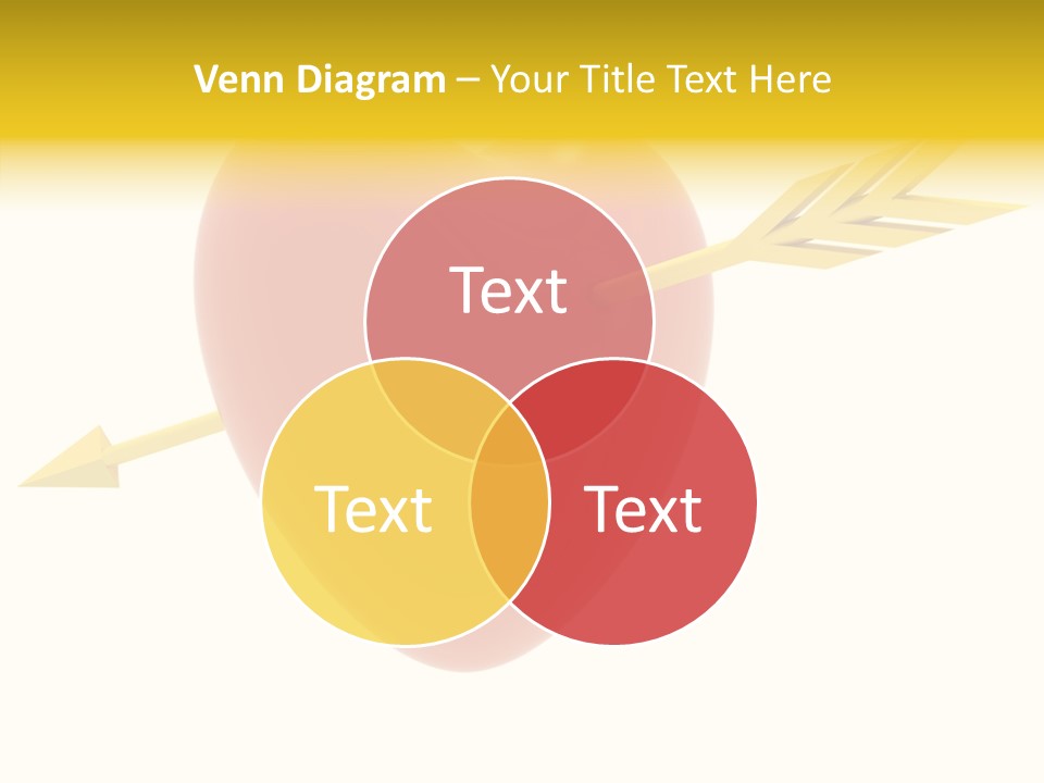 Isolated Heart Design PowerPoint Template