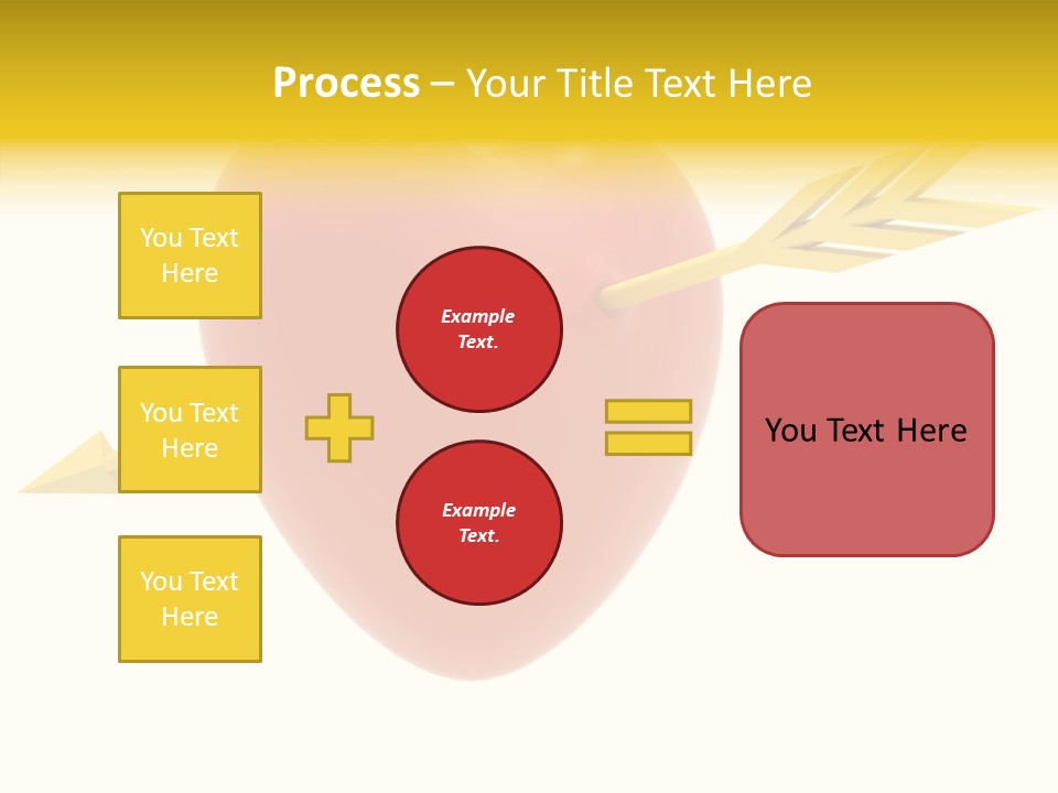 Isolated Heart Design PowerPoint Template