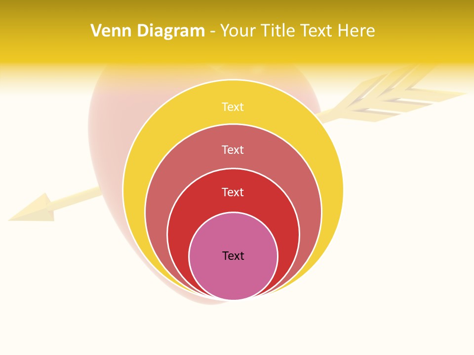Isolated Heart Design PowerPoint Template