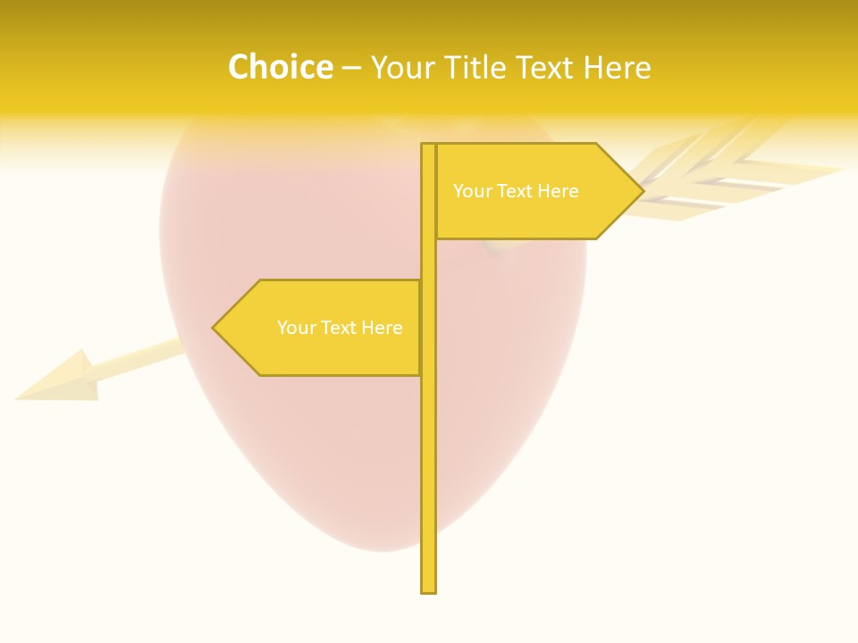 Isolated Heart Design PowerPoint Template