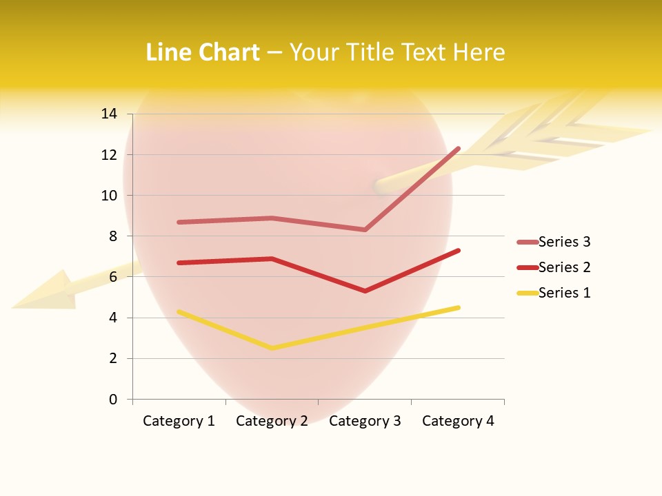 Isolated Heart Design PowerPoint Template