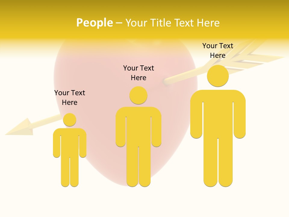 Isolated Heart Design PowerPoint Template
