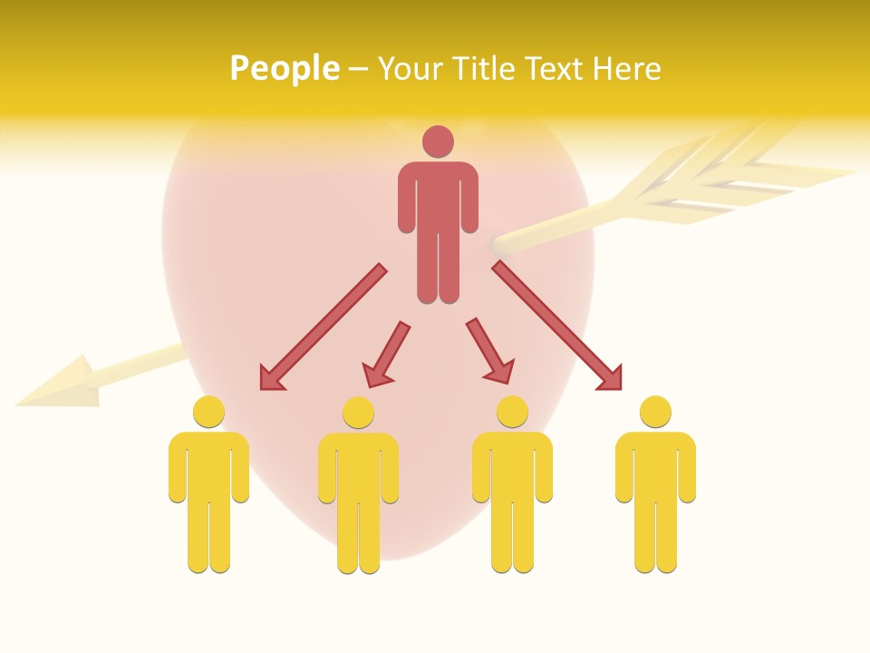 Isolated Heart Design PowerPoint Template