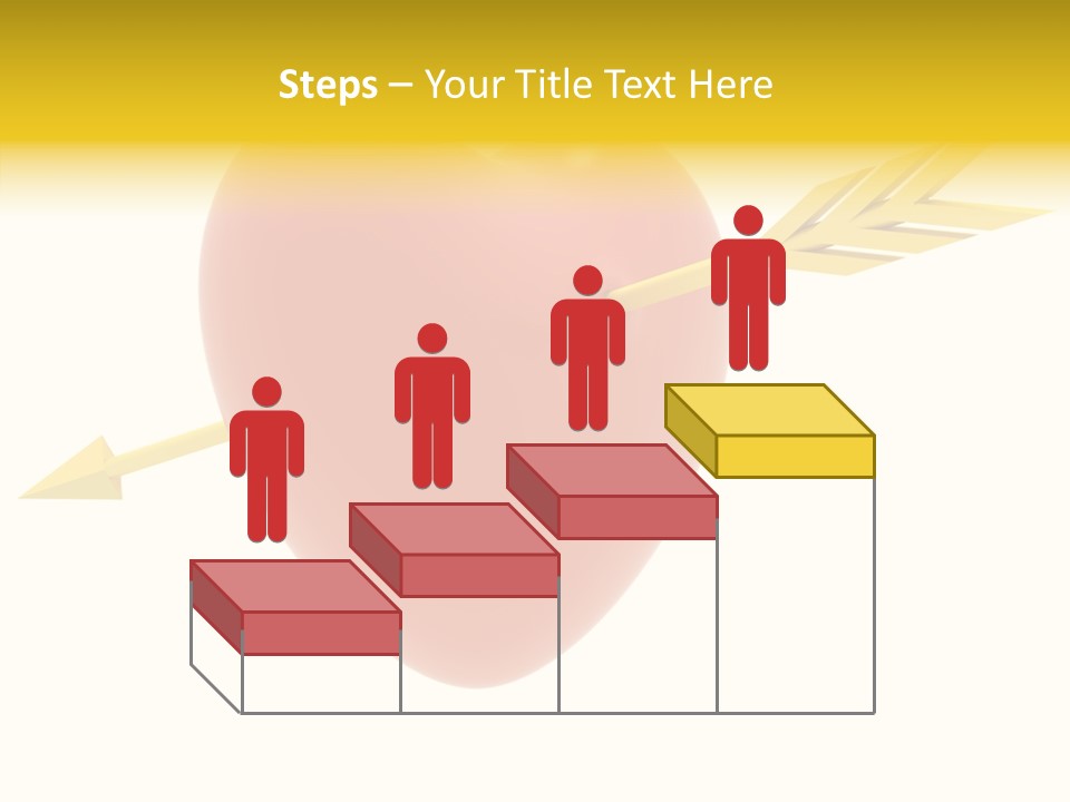Isolated Heart Design PowerPoint Template