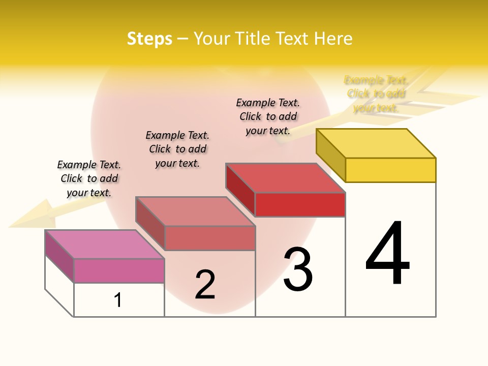 Isolated Heart Design PowerPoint Template