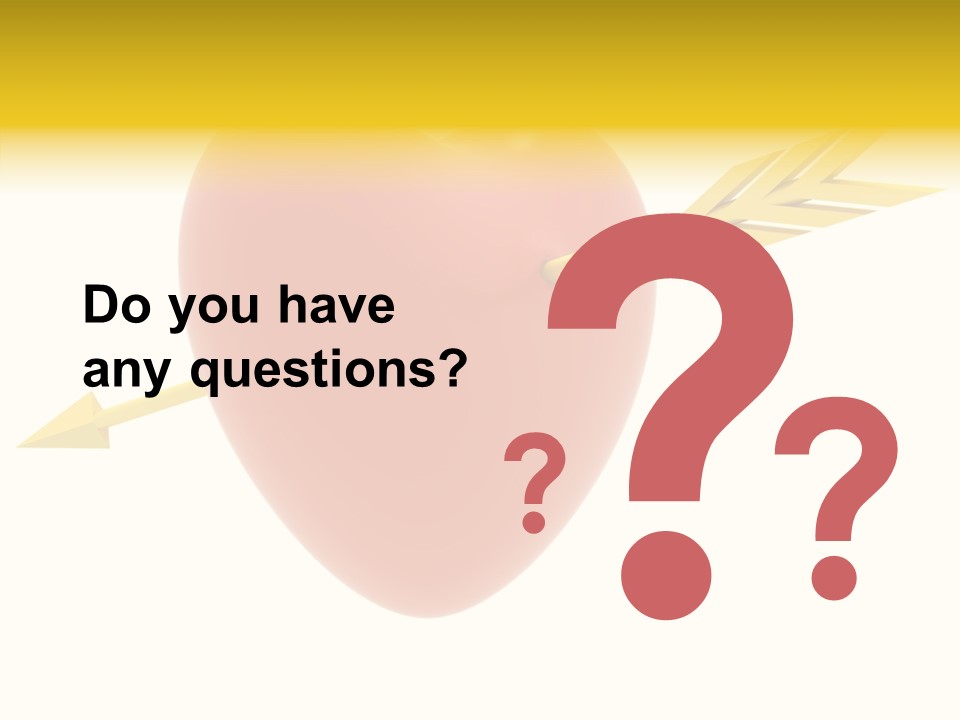 Isolated Heart Design PowerPoint Template