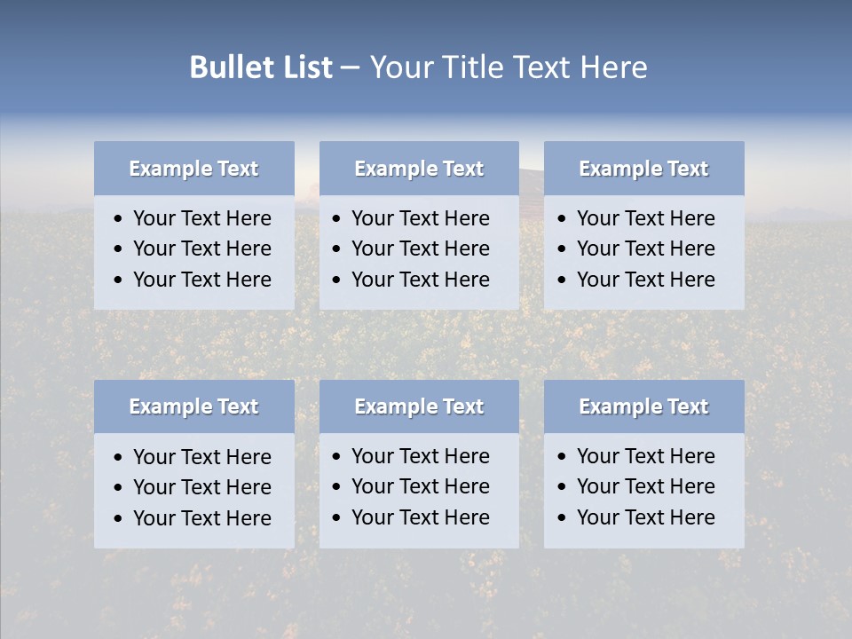 Day Field Landscape PowerPoint Template