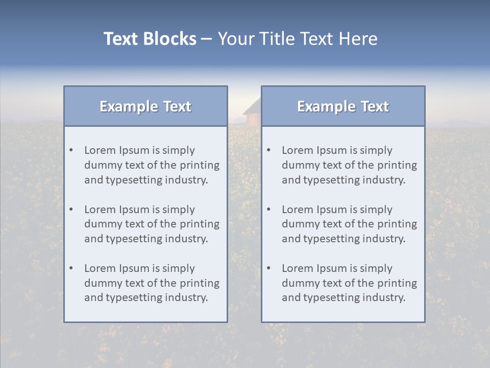 Day Field Landscape PowerPoint Template