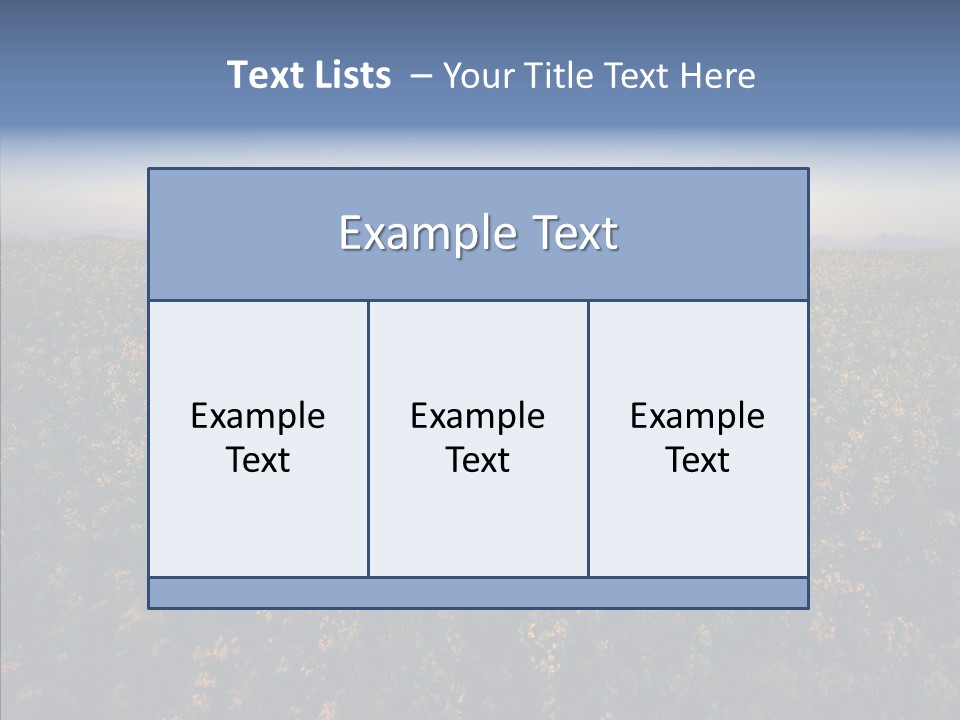 Day Field Landscape PowerPoint Template