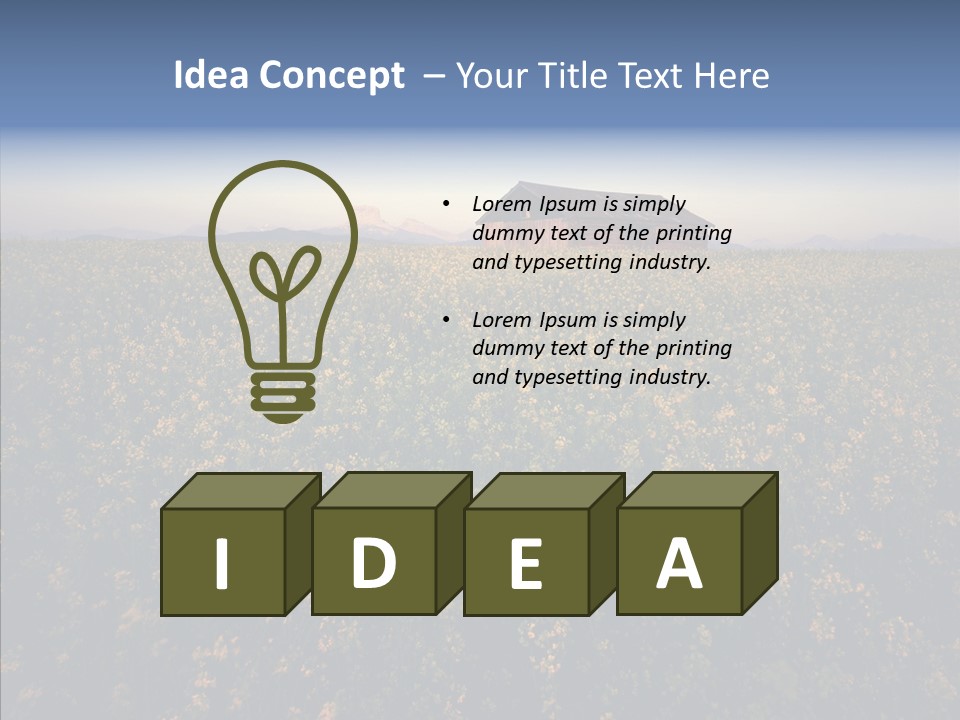 Day Field Landscape PowerPoint Template