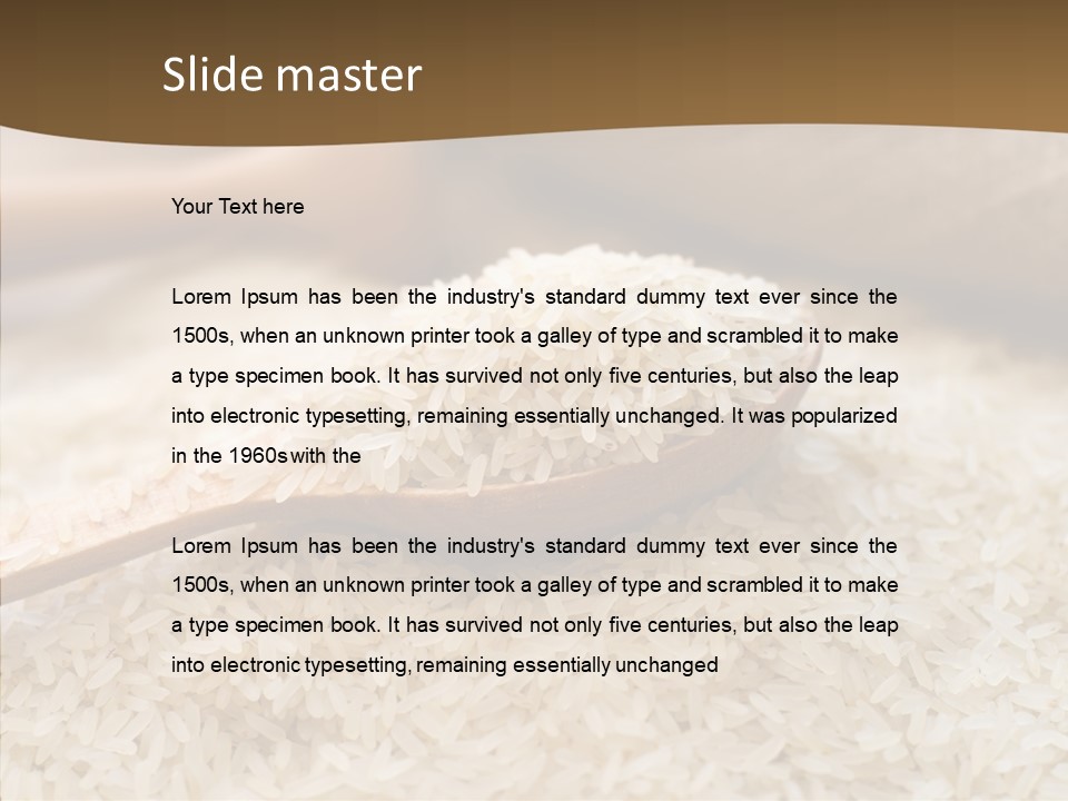Closeup Staple Ingredient PowerPoint Template