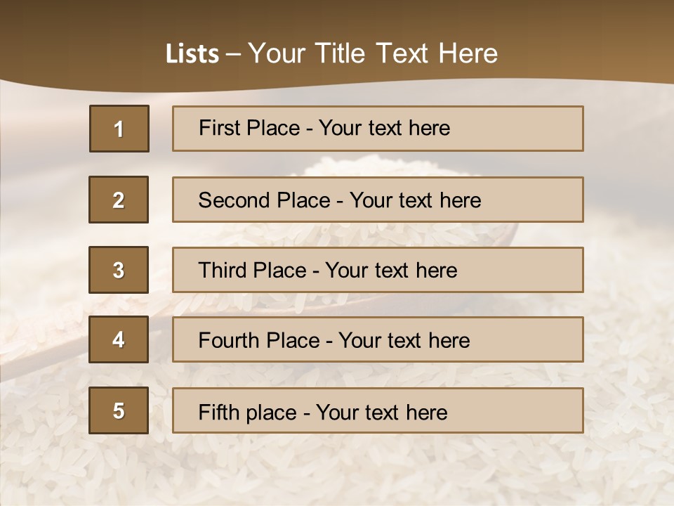 Closeup Staple Ingredient PowerPoint Template