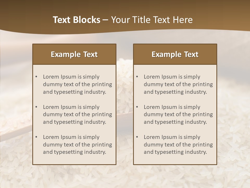 Closeup Staple Ingredient PowerPoint Template