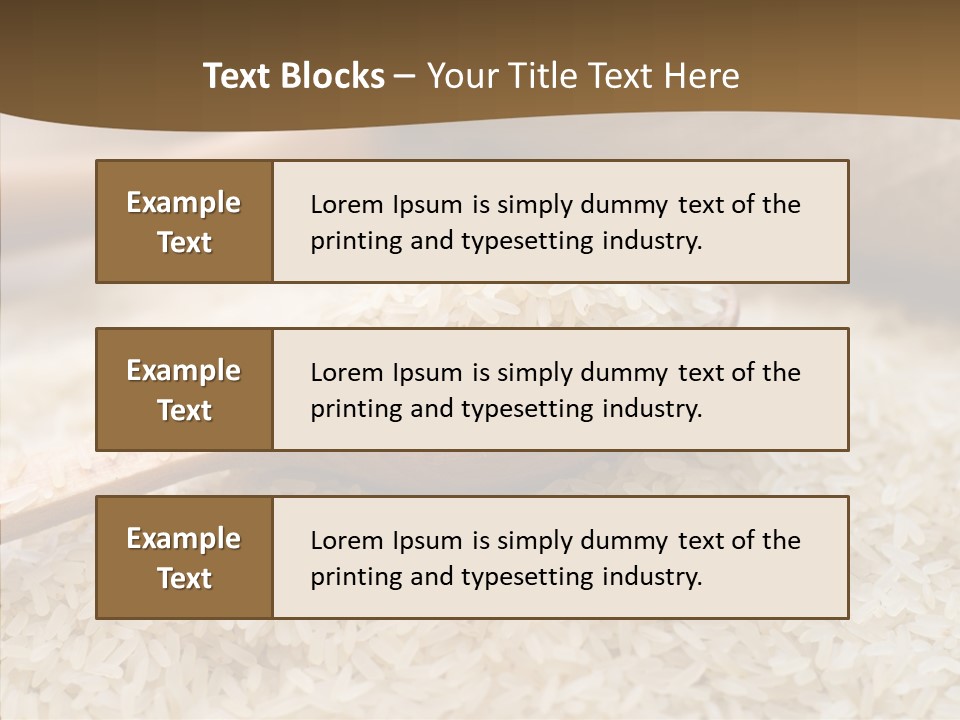 Closeup Staple Ingredient PowerPoint Template