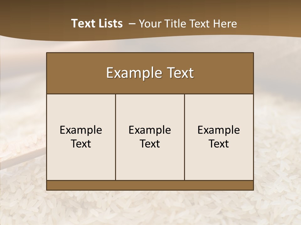 Closeup Staple Ingredient PowerPoint Template