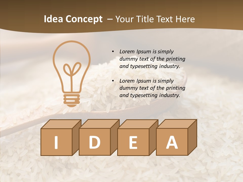 Closeup Staple Ingredient PowerPoint Template