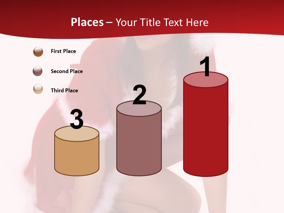 Female Lips Girl PowerPoint Template