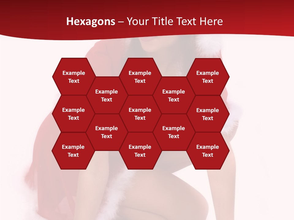 Female Lips Girl PowerPoint Template