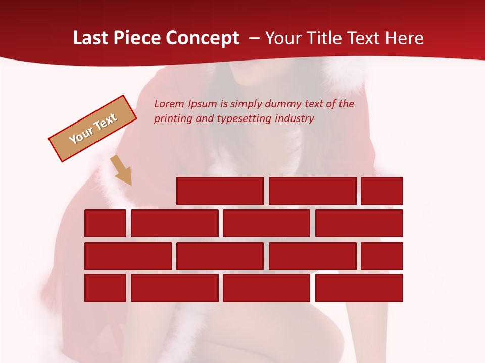 Female Lips Girl PowerPoint Template