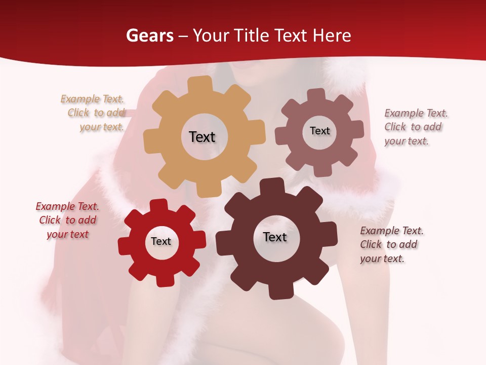 Female Lips Girl PowerPoint Template