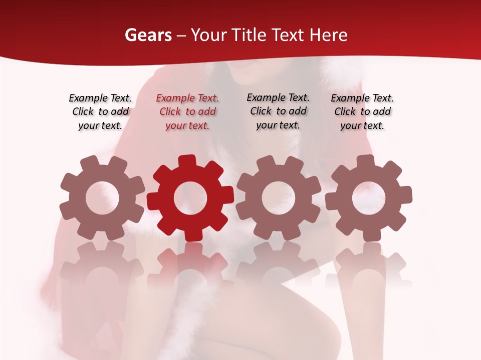 Female Lips Girl PowerPoint Template