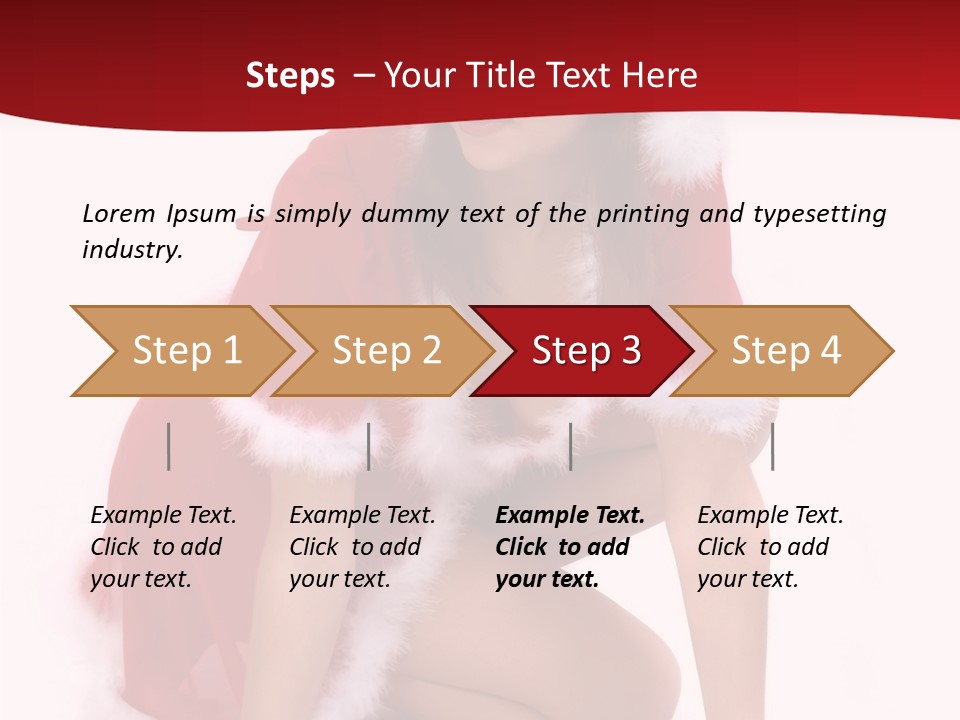 Female Lips Girl PowerPoint Template