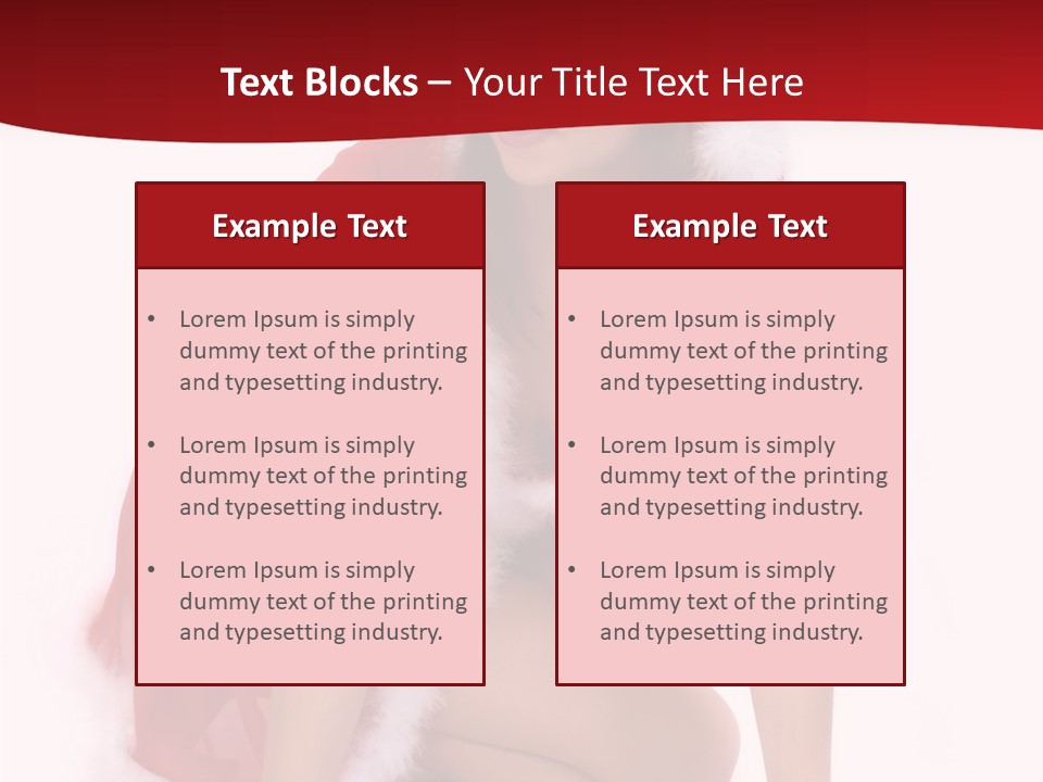 Female Lips Girl PowerPoint Template