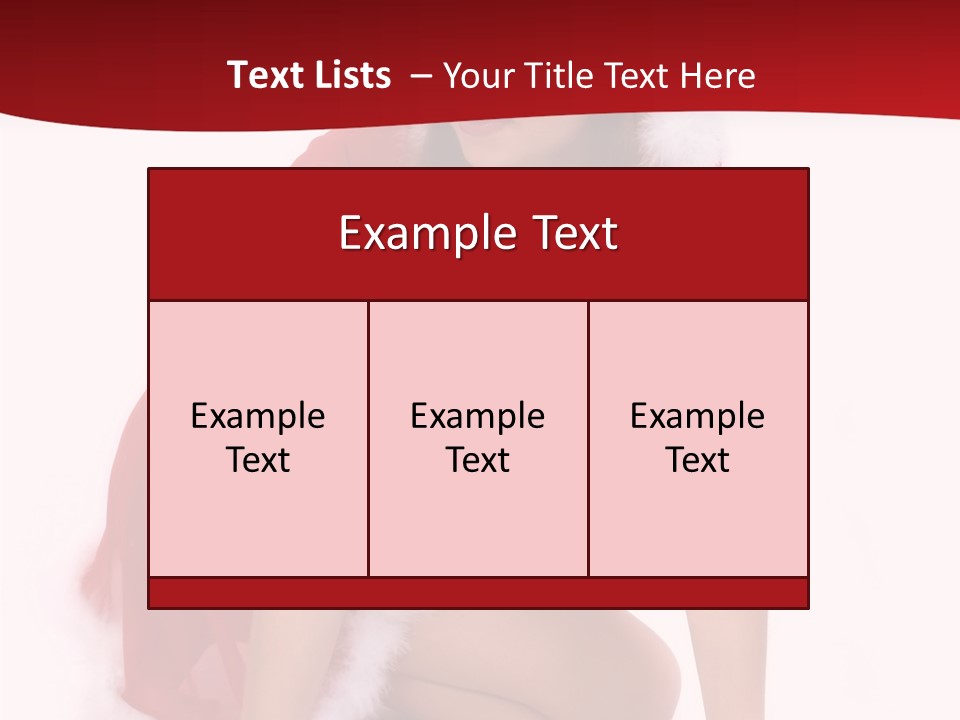 Female Lips Girl PowerPoint Template