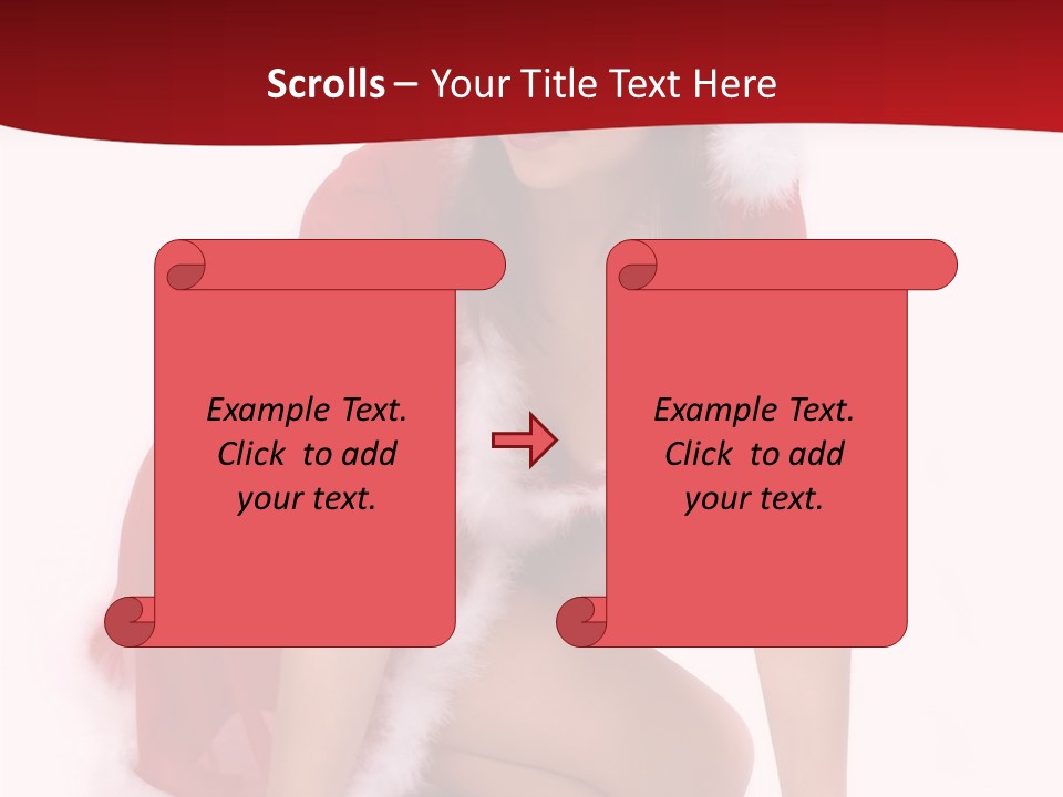 Female Lips Girl PowerPoint Template