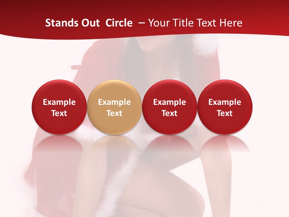 Female Lips Girl PowerPoint Template