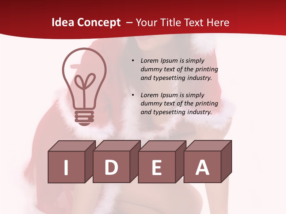 Female Lips Girl PowerPoint Template