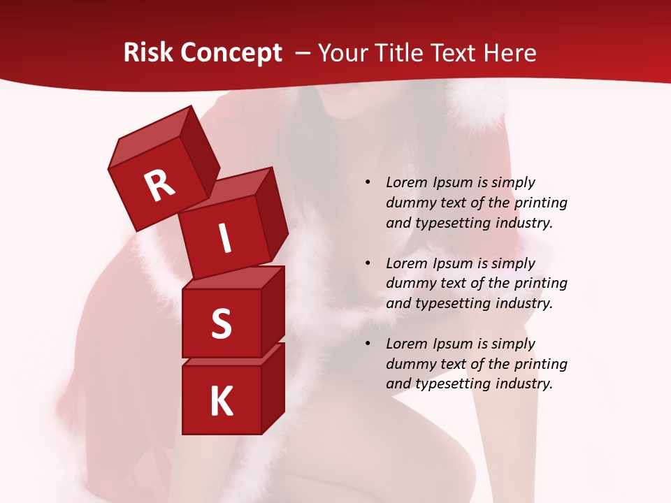 Female Lips Girl PowerPoint Template