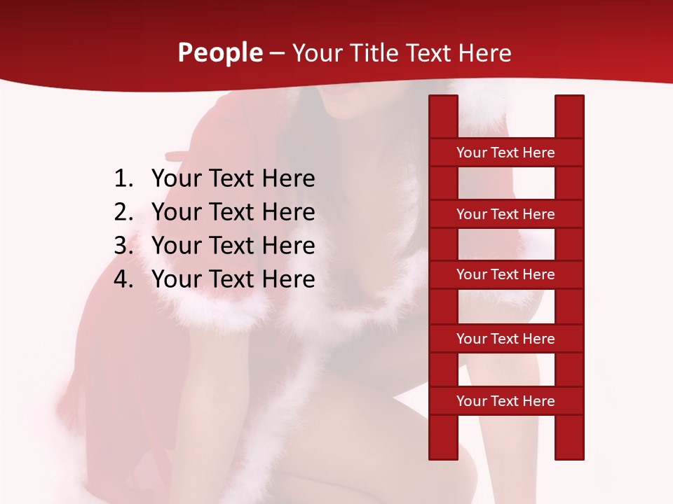 Female Lips Girl PowerPoint Template