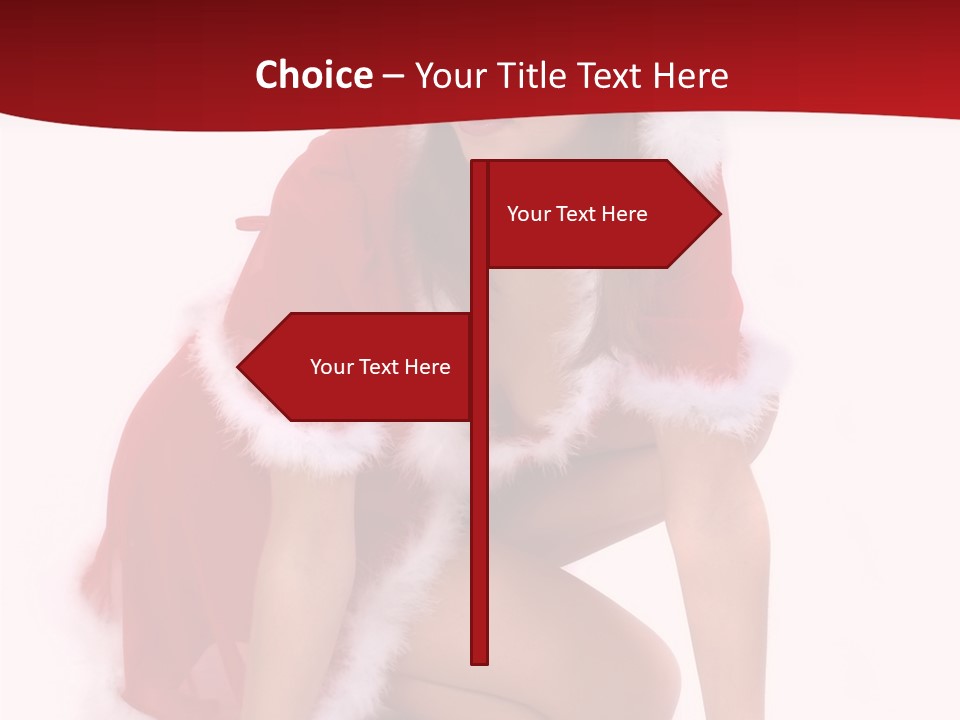 Female Lips Girl PowerPoint Template