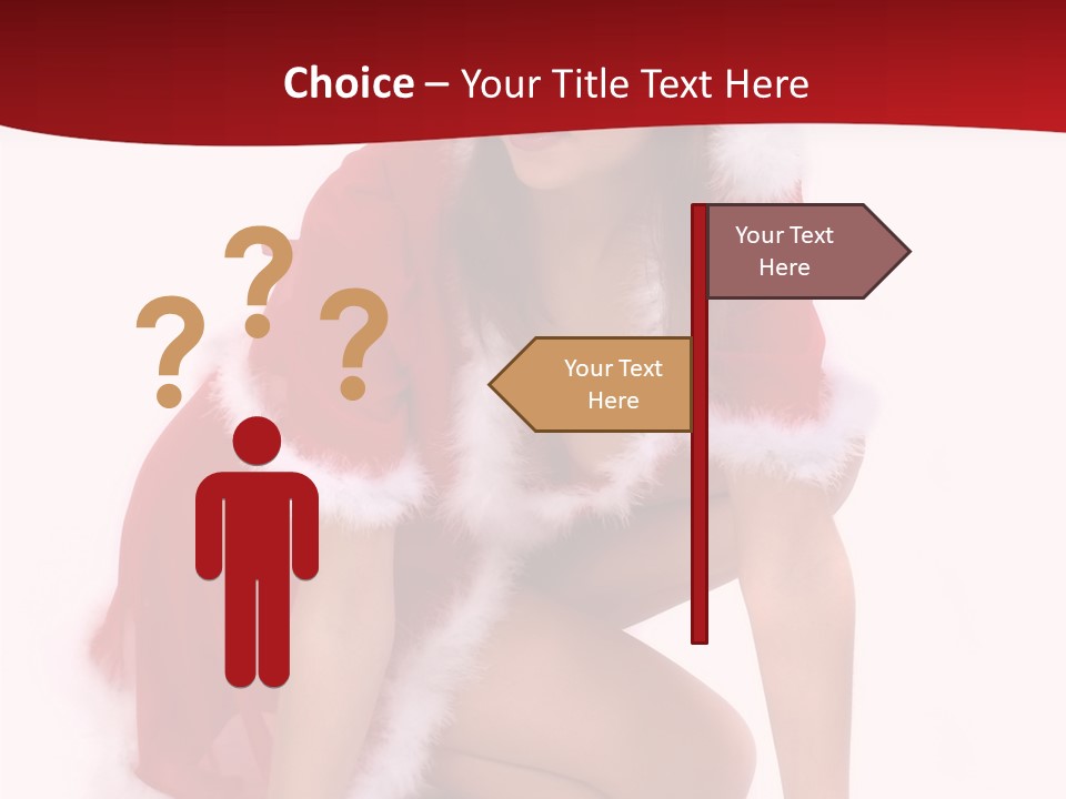 Female Lips Girl PowerPoint Template
